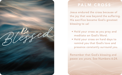 Wrapped & Ready® Palm Cross - Be Blessed