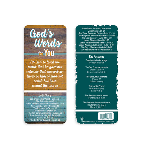 Famous Bible Passages Reference Card