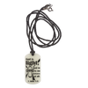 G.L.O.W. Dog Tag Necklace w/Black Cord