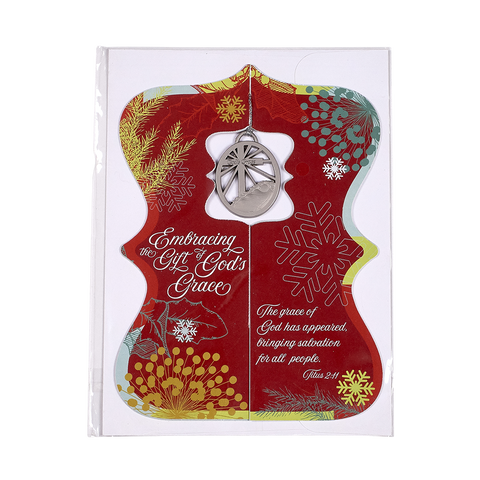 Dimensional Christmas Greeting Card - Embracing the Gift of God's Grace