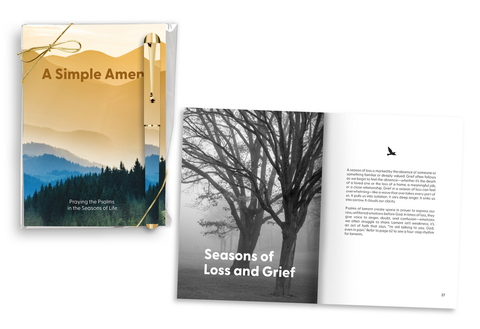 Softcover Devotion Book and Pen Gift Set - A Simple Amen