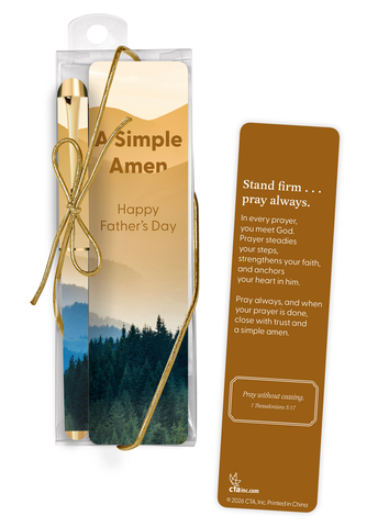 Happy Father's Day Bookmark & Pen Gift Set - A Simple Amen