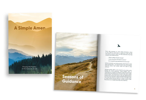 Softcover Devotion Book - A Simple Amen: Praying the Psalms in the Seasons of Life - Men