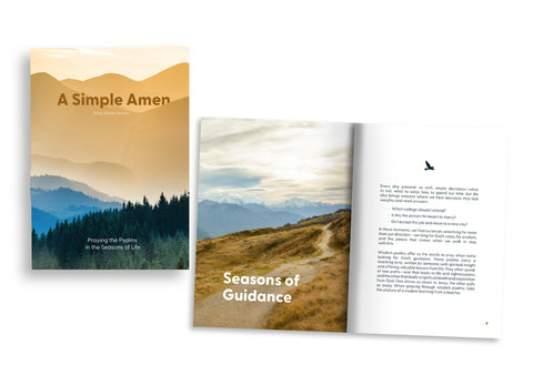 KJV - Softcover Devotion Book A Simple Amen: Praying the Psalms in the Seasons of Life - Men