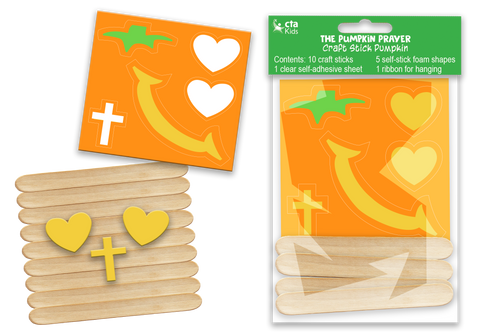 Craft Stick Pumpkin Face- The Pumpkin Prayer