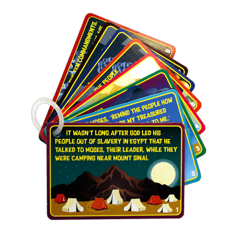 Dive into God's Word TheTen Commandments Story Cards with Stickers