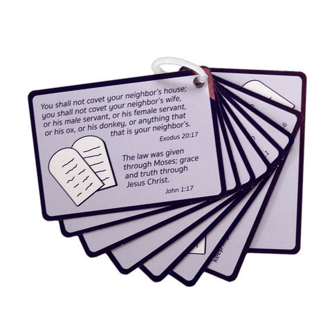 Dive into God's Word TheTen Commandments Story Cards with Stickers