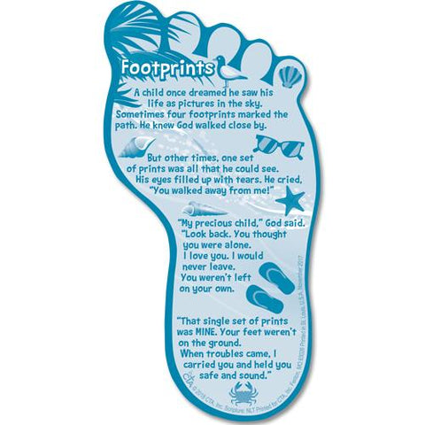 Footprints Story Card Bookmark for Kids
