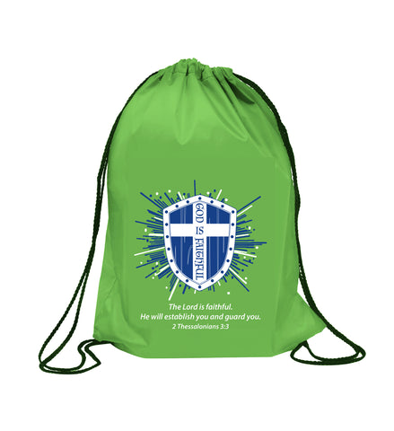 God is Faithful - Drawstring Bag