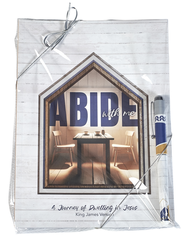 KJV Softcover Devotion Book & Pen Gift Set - Abide with Me