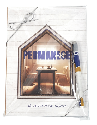 Spanish Softcover Devotion Book & Pen Gift Set - Abide with Me