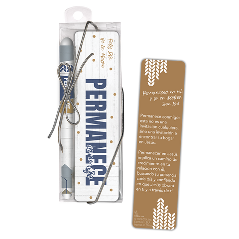 Spanish Mother's Day Pen & Bookmark Gift Set - Abide with Me