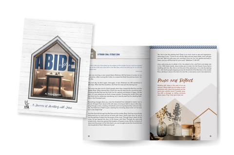 Softcover Devotion Book - Abide with Me: A Journey of Dwelling in Jesus