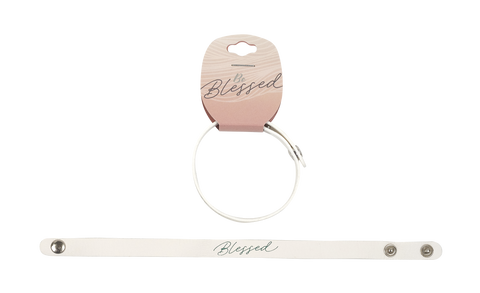 Vegan-Leather Bracelet - Be Blessed