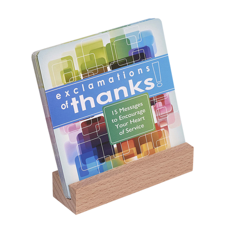 Inspirational Cards & Stand - Exclamations of Thanks
