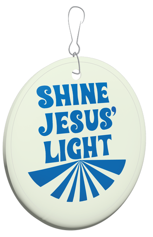 Glow-in-the-Dark Backpack Tag -  Shine Jesus' Light
