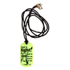G.L.O.W. Dog Tag Necklace w/Black Cord