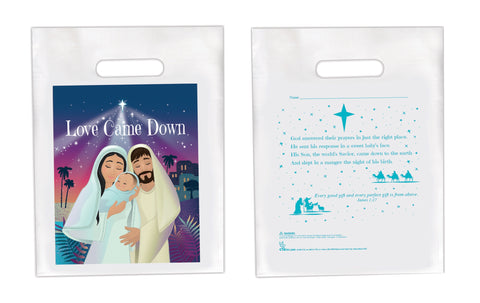 Set of 12 Goodie Bags - Love Came Down