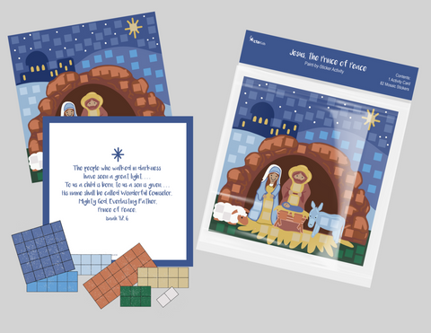 Paint-by-Sticker Picture - Jesus, the Prince of Peace