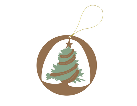 Wooden Christmas Ornament -  Jesus, the Prince of Peace