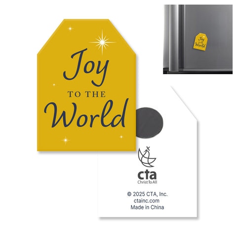 Wooden Magnet - Joy to the World