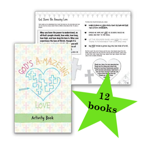 12 Pack Activity Books - God's AMAZEing Love
