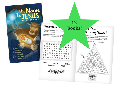 12-Pack Activity Books - His Name Is Jesus