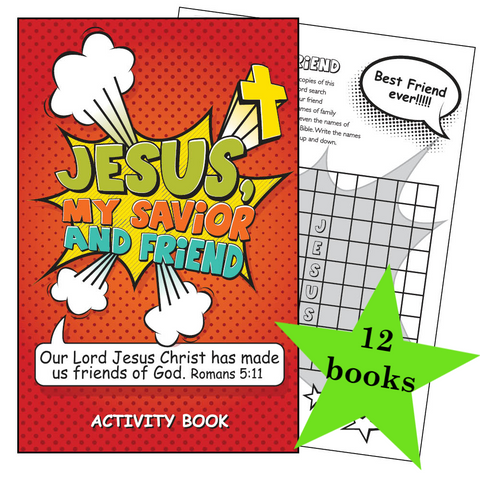 12 Pack Activity Books - Jesus, My Savior and Friend