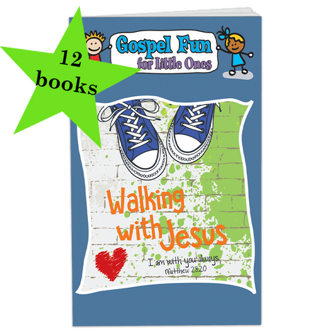 12 Pack Gospel Fun Books -  Walking with Jesus '