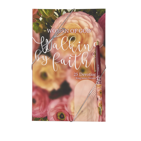 KJV Softcover Devotion Book and Pen Gift Set - Woman of  God®: Walking by Faith