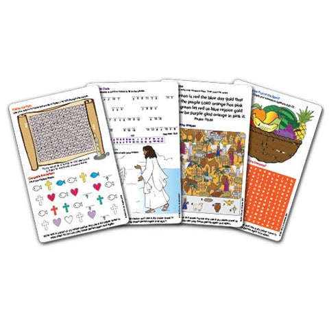 Reusable Bible Activity Cards - Children's Bible Skills