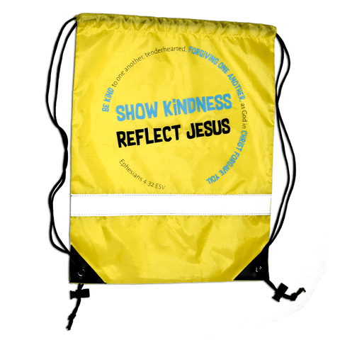 Reflective Adjustable Tote Bag - Be Kind, Reflect Jesus
