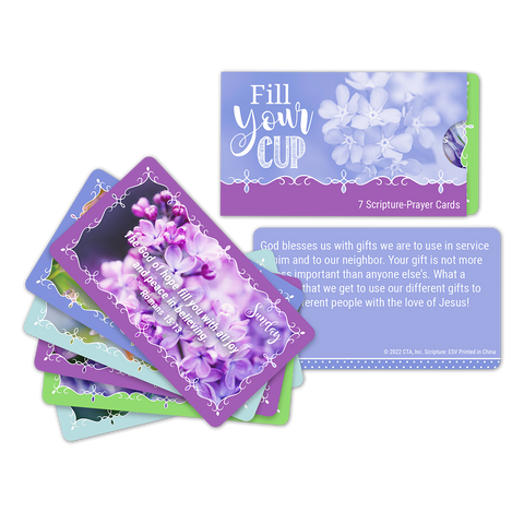 Take-Along Inspirational Cards - Fill Your Cup