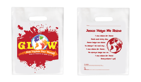12 Pack Goodie Bags - G.L.O.W. God Lights Our World!