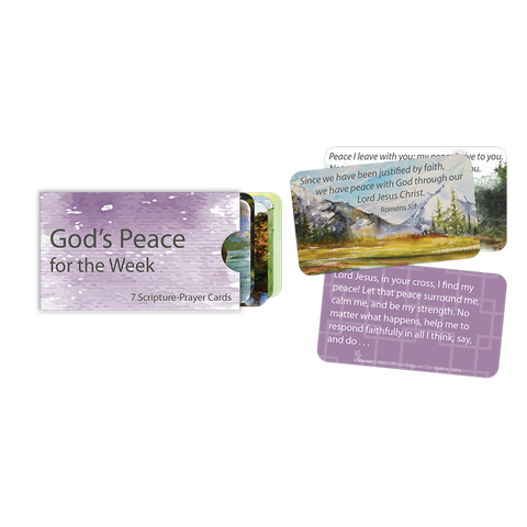 God's Peace for the Week - Scripture Prayer Cards in Sleeve