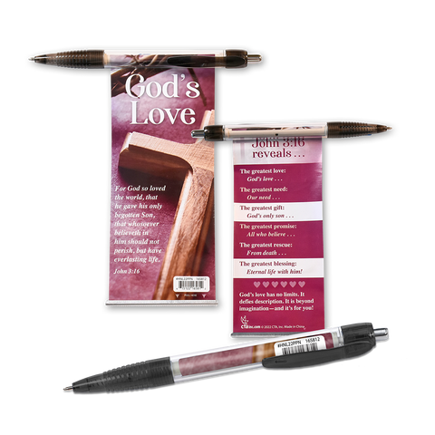 Pull-Out Banner Pen - God's Love