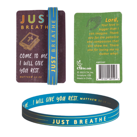 Just Breathe Silicone Bracelet