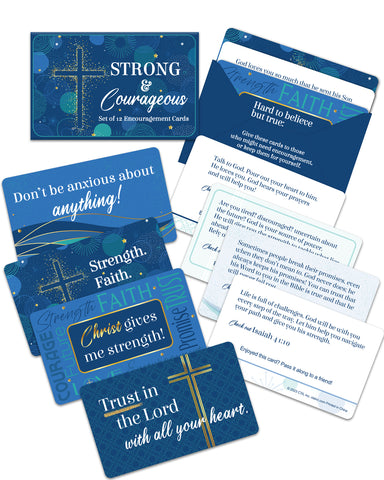 Encouragement Cards for Grads - Strong & Courageous