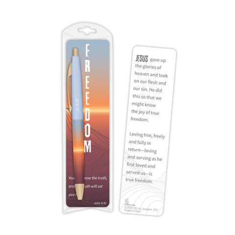 Pen & Bookmark Gift Set  - Set Free