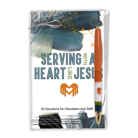 Softcover Devotion Book & Pen Gift Set - Serving with a Heart like Jesus