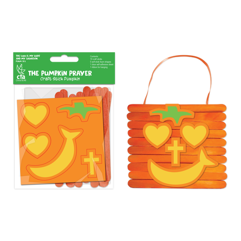 Pumpkin Prayer Craft Stick Pumpkin - The Pumpkin Prayer
