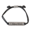 Adjustable Bracelet with Engraved Message & Inspirational Card  -  Torn